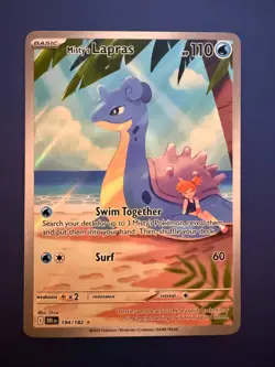 🔥 2025 Pokemon Misty’s Lapras 194/182 Illustration Rare Destined Rivals NM 🔥 - Image 1