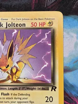 Vintage Dark Jolteon - 38/82 - Team Rocket - Pokemon WOTC NM Unlimited - Image 3