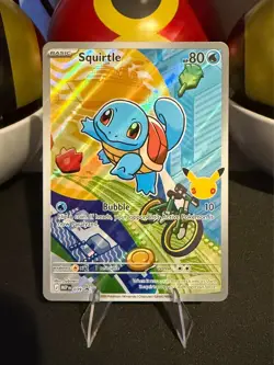 Pokemon Squirtle 039 First Partner Illustration Collection Black Star Promo - Image 1