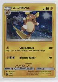 Alolan Raichu (Holo) Pokemon Sun & Moon Black Star Promo #SM65 - Image 1