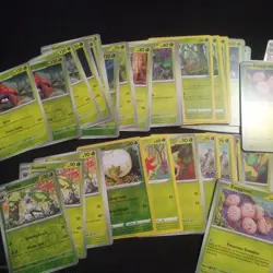 Lot Of 62 Grass Pokemon Cards Featuring A Bunch Of Evolutions And Bulbasaur - Image 1
