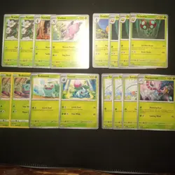 Lot Of 62 Grass Pokemon Cards Featuring A Bunch Of Evolutions And Bulbasaur - Image 4