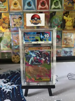 Mega Charizard X & Y ex - Black Star Promo - Pokemon - ✨Both Perfect Ace 10s ! ✨ - Image 2