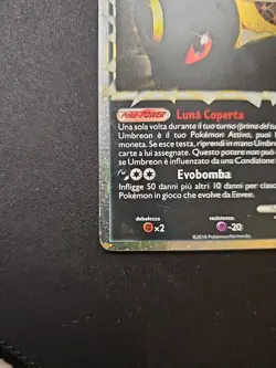 Pokemon Umbreon Prime 86/90 HGSS Undaunted Holo 2010 Italian - Image 2