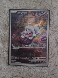 Pokemon TCG Scarlet & Violet Base Set Holo Illustration Rare Greavard 214/198 - Image 1