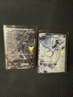 Reshiram 113/114 Zekrom 114/114 Classic Collection Celebrations Pokemon TCG NM - Image 1