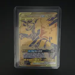 Pokemon Pikachu & Zekrom GX TAG TEAM Full Art Foil SM168 Black Star Promo Card - Image 1