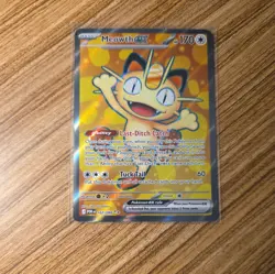 Pokemon TCG Meowth EX 107/088 Ultra Rare Perfect Order - Image 1