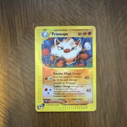 The Pokemon Company Primeape Aquapolis Rare Reverse Holo 029/147 80HP Eng - Image 1