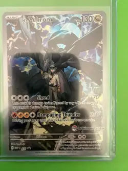 Pokemon TCG N’s Zekrom Pokemon Center Stamped Holo Promo Illustration Rare - Image 1