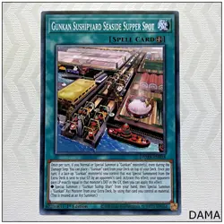 Gunkan Sushipyard Seaside Supper Spot - DAMA-EN058 - Common 1st Edition Yugioh - Image 1