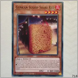 Gunkan Suship Shari Red - POTE-EN026 - Common 1st Edition Yugioh - Image 1