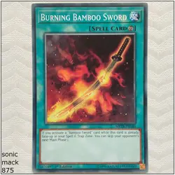 Burning Bamboo Sword - MP18-EN146 - Common 1st Edition Yugioh - Image 1