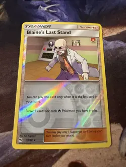 Pokemon Blaine's Last Stand 52/68 Reverse Holo Rare Hidden Fates NM/MT - Image 1