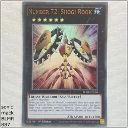 Number 72: Shogi Rook - BLMR-EN080 - Ultra Rare 1st Edition Yugioh - Image 1