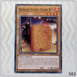 Gunkan Suship Shari Red - POTE-EN026 - Common 1st Edition Yugioh - Image 1