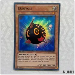 Kurivolt - NUMH-EN019 - Super Rare 1st Edition Yugioh - Image 1