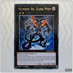 Number 96: Dark Mist - GEIM-EN052 - Rare 1st Edition Yugioh - Image 1
