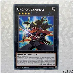Gagaga Samurai - LED6-EN040 - Common 1st Edition Yugioh (YC182) - Image 1