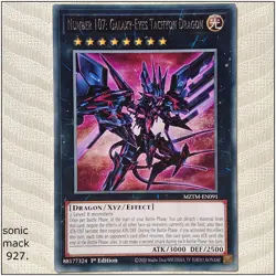 Number 107: Galaxy-Eyes Tachyon Dragon - MZTM-EN091 - Rare 1st Edition Yugioh - Image 1
