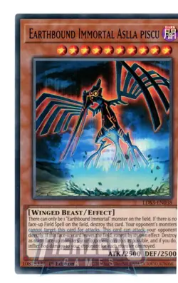 Yugioh Earthbound Immortal Aslla piscu LDS3-EN038 Blue Ultra Rare 1st Edition NM - Image 1