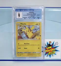 Pokemon Pikachu 025 CGC Grader 9 McDonald's 25th Anniversary Holo Card Pokemon - Image 1