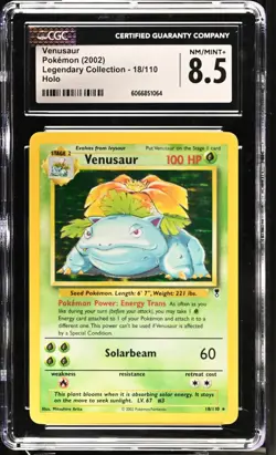 CGC 8.5 Venusaur 2002 Legendary Collection 18/110 Holo Pokemon Card psa - Image 1