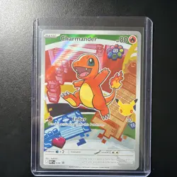 Pokemon Charmander Stamped Holo Basic MEP 038 80 HP English Card - Image 1
