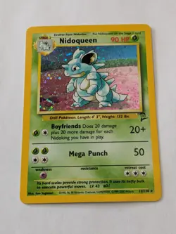 Swirl Nidoqueen - 12/130 - Pokemon Base Set 2 Holo Rare Card WOTC LP (#2 - Image 1