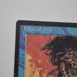 Force of Will MTG Alliances Signed Terese Nielsen Gold Auto Blue Counterspell - Image 5