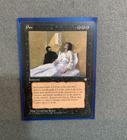 Magic: The Gathering MTG - Pox Black Sorcery - Ice Age 1995 - Lightly Played/LP! - Image 1