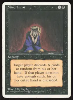 Mind Twist 31 Rare Fourth Edition Magic: The Gathering Moderately Played - Image 1