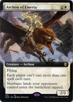 Archon of Emeria (Extended Art) 315 Rare Zendikar Rising Magic: The Gathering NM - Image 1
