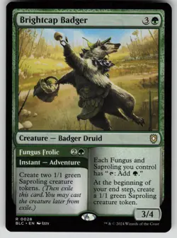 Brightcap Badger Normal R Commander: Bloomburrow 28 NM - Image 1