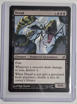 MTG Dread Lorwyn Magic the Gathering Rare Black Creature Elemental Incarnation - Image 3