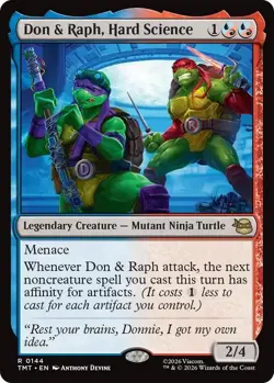 NM Don & Raph, Hard Science, MTG, TMNT, Magic the Gathering, 144 - Image 1