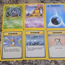 Pokemon TCG Nintendo 36 Card Lot Pikachu Charmander Abra Poliwag Tangela - Image 1