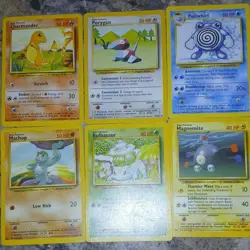 Pokemon TCG Nintendo 36 Card Lot Pikachu Charmander Abra Poliwag Tangela - Image 5