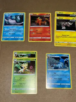 Bundle of 10x Sword & Shield Promo Pokemon Cards TCG No Duplicates Eevee Leafeon - Image 2