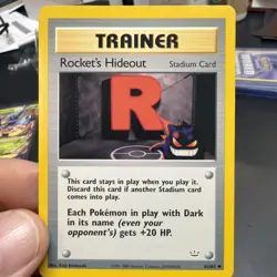 POKEMON ROCKET'S HIDEOUT 63/64 TRAINER NEO REVELATION LP-NM GENGAR - Image 1