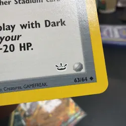 POKEMON ROCKET'S HIDEOUT 63/64 TRAINER NEO REVELATION LP-NM GENGAR - Image 4