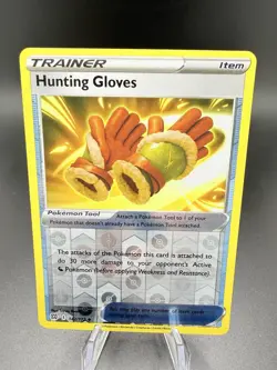Pokemon TCG - Reverse Holo Hunting Gloves 142/172 - Brilliant Stars 2022 - Image 1