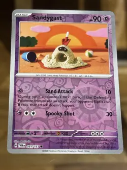 Sandygast - Twilight Masquerade - 091/167 - Pokemon TCG - Reverse Holo - Image 1