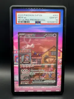 PSA 10 Pokemon SVP 151 UPC Black Star Promo Mew EX #053 GEM MINT With Ext Art! - Image 1