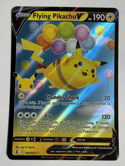 Flying Pikachu V 006/025 Celebrations Ultra Rare Holo Anniversary Pokemon NM - Image 1