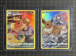 Evee and Flareon Trainer Gallery Brilliant Stars Pokemon TCG - Image 1