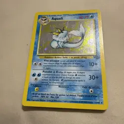 AQUALI VAPOREON FRENCH POKEMON TCG JUNGLE 12/64 HOLO - Image 1