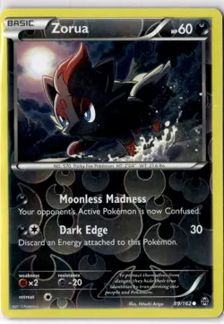 ZORUA 89/162 C BREAKTHROUGH POKEMON REVERSE HOLO MP - Image 1