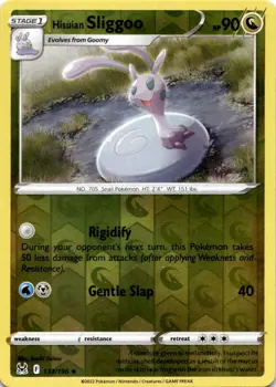 HISUIAN SLIGGOO 133/196 UC LOST ORIGIN POKEMON REVERSE HOLO MP - Image 1