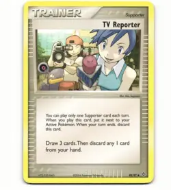 2004 Near Mint NM Pokemon TV REPORTER 88/97 EX Dragon - Image 1
